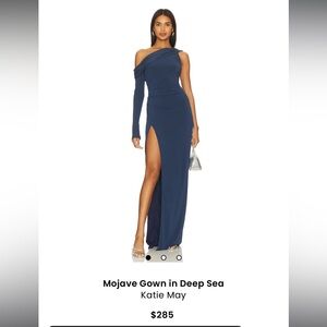 Katie May One-Shoulder Deep Blue Dress